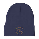 Beanie Navy/Old Gold