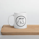 Mom White glossy mug