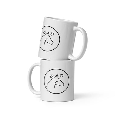 Dad White glossy mug